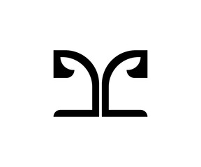 j letter abstract vector logo templet.