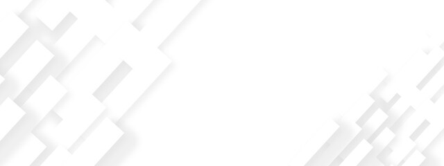 Obraz premium Abstract background with white and gray color technology modern background design . Geometric background with squares in bright light with soft shadows as pattern. Template for branding business .