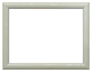 Plastic photo frame mockup on transparent background