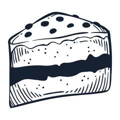 cake portion pastry product