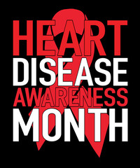 Fototapeta na wymiar Heart Disease Awareness Design