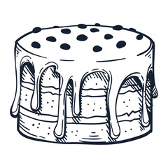 sweet cake pastry product