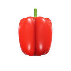 Peppers paprika fruit 3d render illustration, icon,view, render, hd,  premium quality, alpha background, PNG format, sweet, healthy, fresh, nature, plant, tree, trees, vegetables