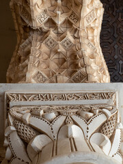 Beautiful interior design and ornaments of Granadas Alhambra