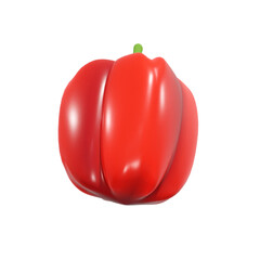 Peppers paprika fruit 3d render illustration, icon,view, render, hd,  premium quality, alpha background, PNG format, sweet, healthy, fresh, nature, plant, tree, trees, vegetables