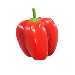 Peppers paprika fruit 3d render illustration, icon,view, render, hd,  premium quality, alpha background, PNG format, sweet, healthy, fresh, nature, plant, tree, trees, vegetables
