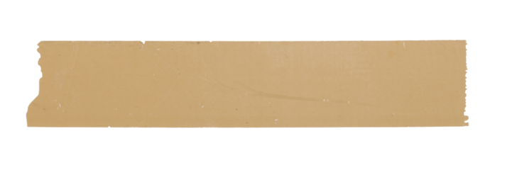 Adhesive tape piece, png isolated on transaprent background. Design elements for scrapbooking, collage etc