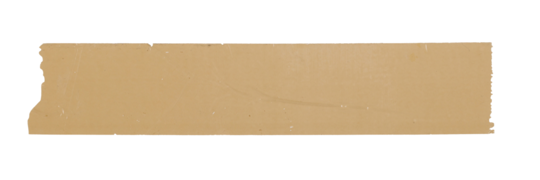 Adhesive tape piece, png isolated on transaprent background. Design elements for scrapbooking, collage etc