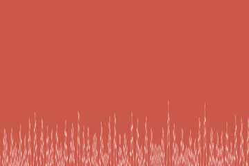 red background with grass