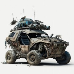 Wasteland buggy, post apocalypse off road vehicle