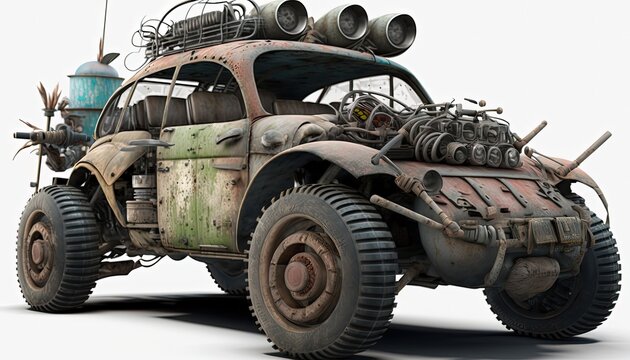 Wasteland buggy, post apocalypse off road vehicle