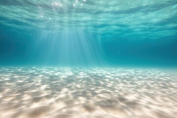 Fototapeta na wymiar Beautiful view under the sea, white sand
