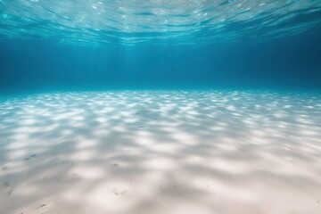 Beautiful view under the sea, white sand