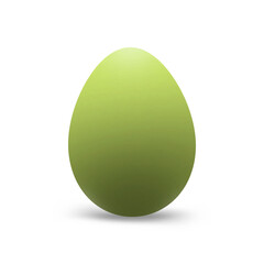 A Green Easter Egg Illustration. Easter egg in green color isolated on transparent background. Festive Png element. For creativity and design of postcards, posters, web banners and social media posts.