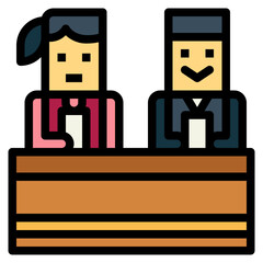 announcer filled outline icon style