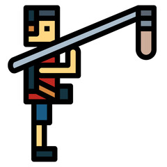 microphone filled outline icon style