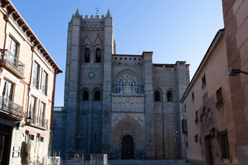 Fototapeta na wymiar Avila Cathedral, Spain