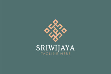 Kingdom, Monarch, Empire with Square Geometric Logo Luxury Shape Symbol for Business Company