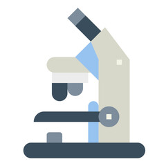microscope flat icon style
