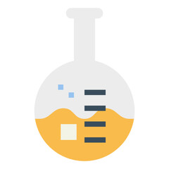 test tubes flat icon style