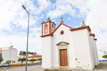 Church of San Sebastian in Cuba town, district of Beja, Alentejo, Portugal - December 2022
