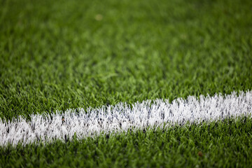 Astroturf / synthetic grass with white line
