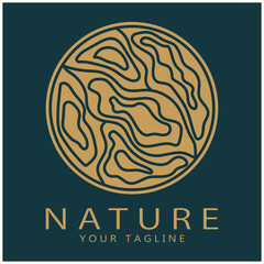 Nature vector logo. with trees, rivers, seas, mountains, business emblems, travel badges, ,ecological health,