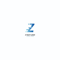 Initial letter Z Fast speed logo design template