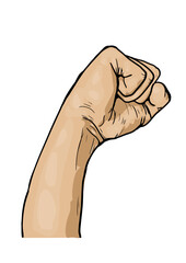 Fist  - vector illustration