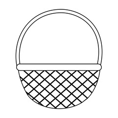 Basket coloring page