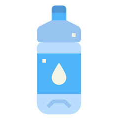 plastic bottle flat icon style