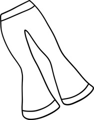 Doodle disco trousers