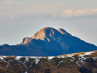 Peñas de Aia atardecer