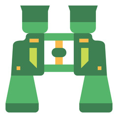 Obraz premium binoculars flat icon style