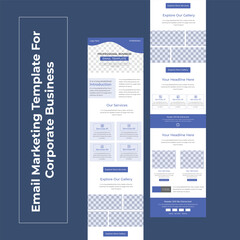 Email Marketing Newsletter Template Layout For Creative Business Agency