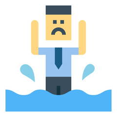 flood flat icon style