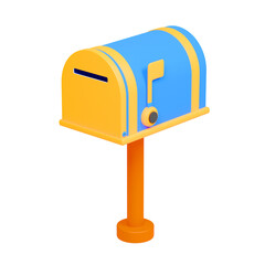 Mailbox 3d illustration