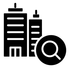 Obraz premium Search Hotels icon