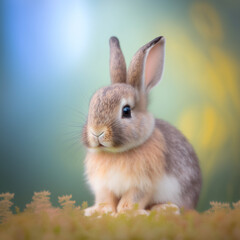 Mini cute Rabbit created with Generative AI Technology