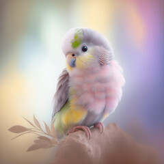 Mini cute Parrot created with Generative AI Technology