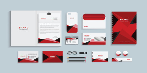 Corporate identity set template, Business stationery set, eps