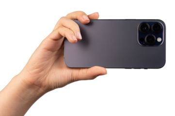 Taking photo with smartphone  triple camera