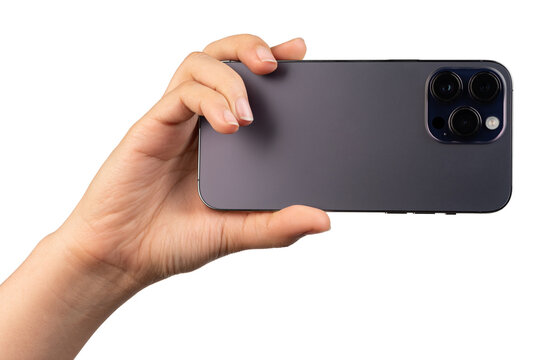Taking photo with smartphone  triple camera