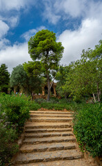 Park Güell, Parkanlage von Antoni Gaudi, Barcelona, Katalonien, Spanien