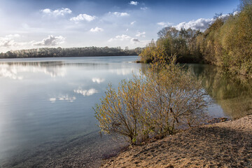 lake and mountains