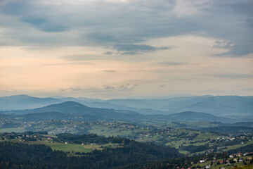 Fototapeta na wymiar landscape with the mountains