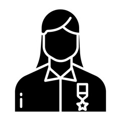Obraz premium Guide Female icon