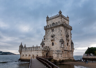 Tower of St Vincent, Torre de Belem in Lisbon, Portugal, Europe