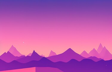 winter mountain landscape