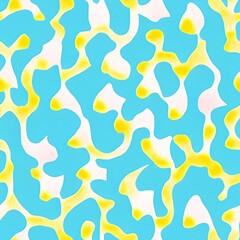 seamless pattern with yellow and blue stars